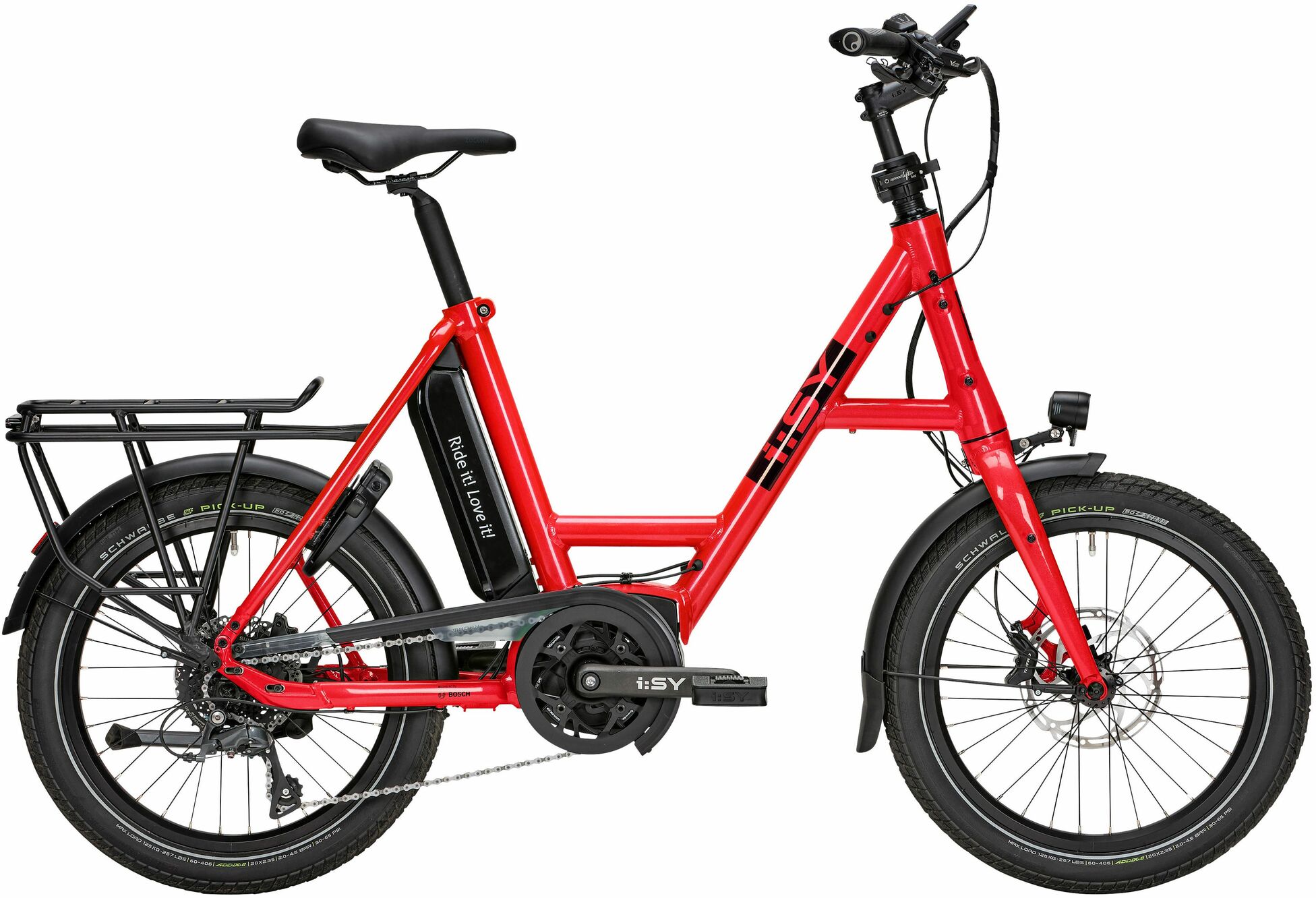 i:SY S8 K (545 Wh), deragliatore a 8 velocità, bicicletta unisex, compatta, modello 2023, 20 pollici