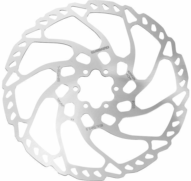 Disco freno / rotore Shimano RT 66 (220 mm / 6 fori)