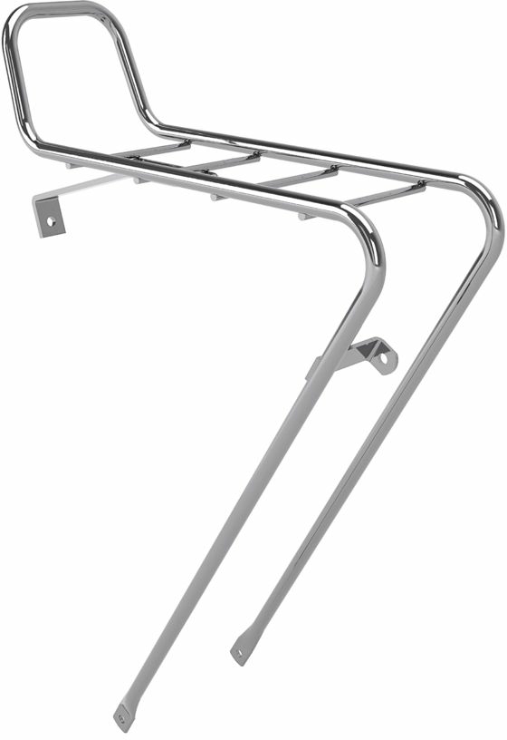 Gazelle front carrier Van Stael (silver grey)