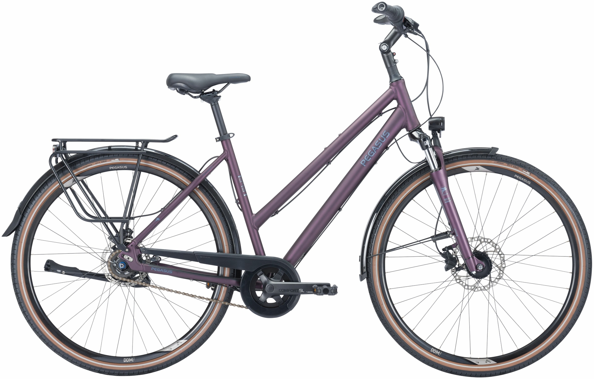 Pegasus Savona SL Disc 8, 8-speed hub gear, women's bike, trapeze, model 2024, 28 inches