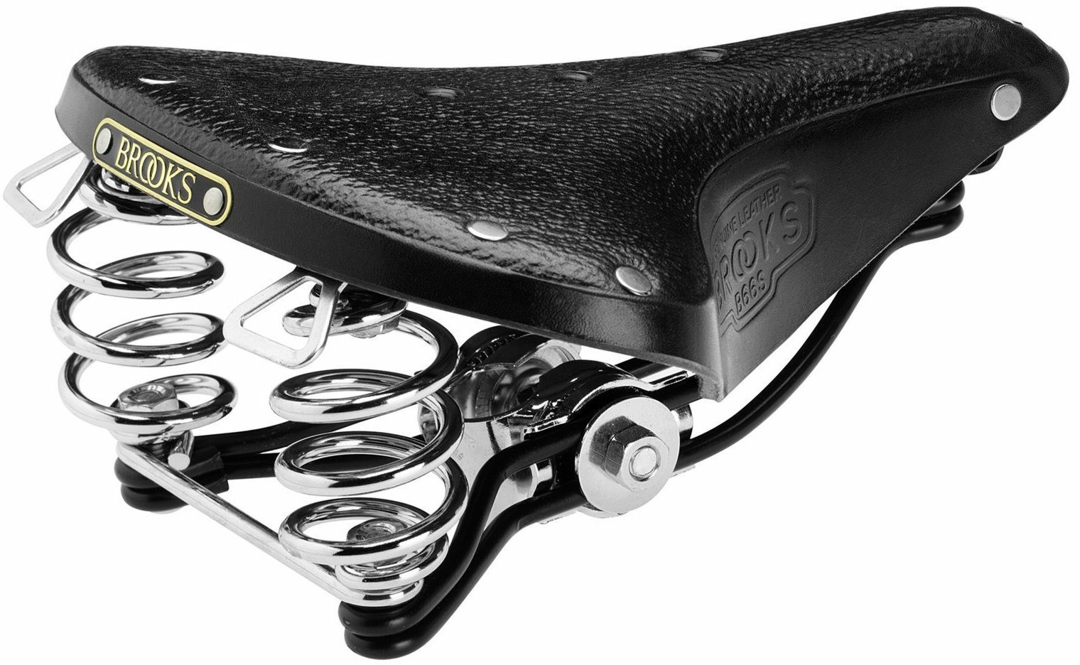 Brooks B66 S in pelle nera, sella da donna