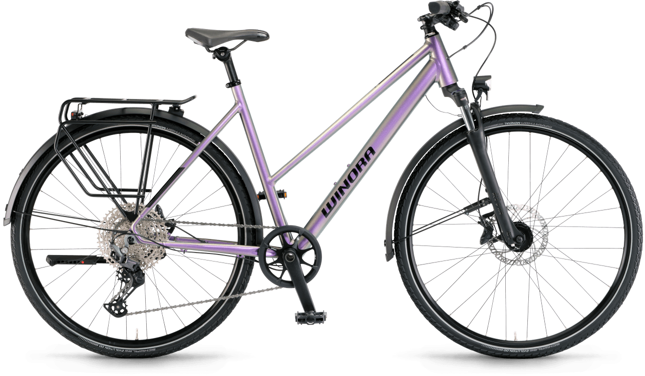 Winora Domingo 12 Pro, 12-speed derailleur, women's bicycle, trapeze, model 2023, 28 inches