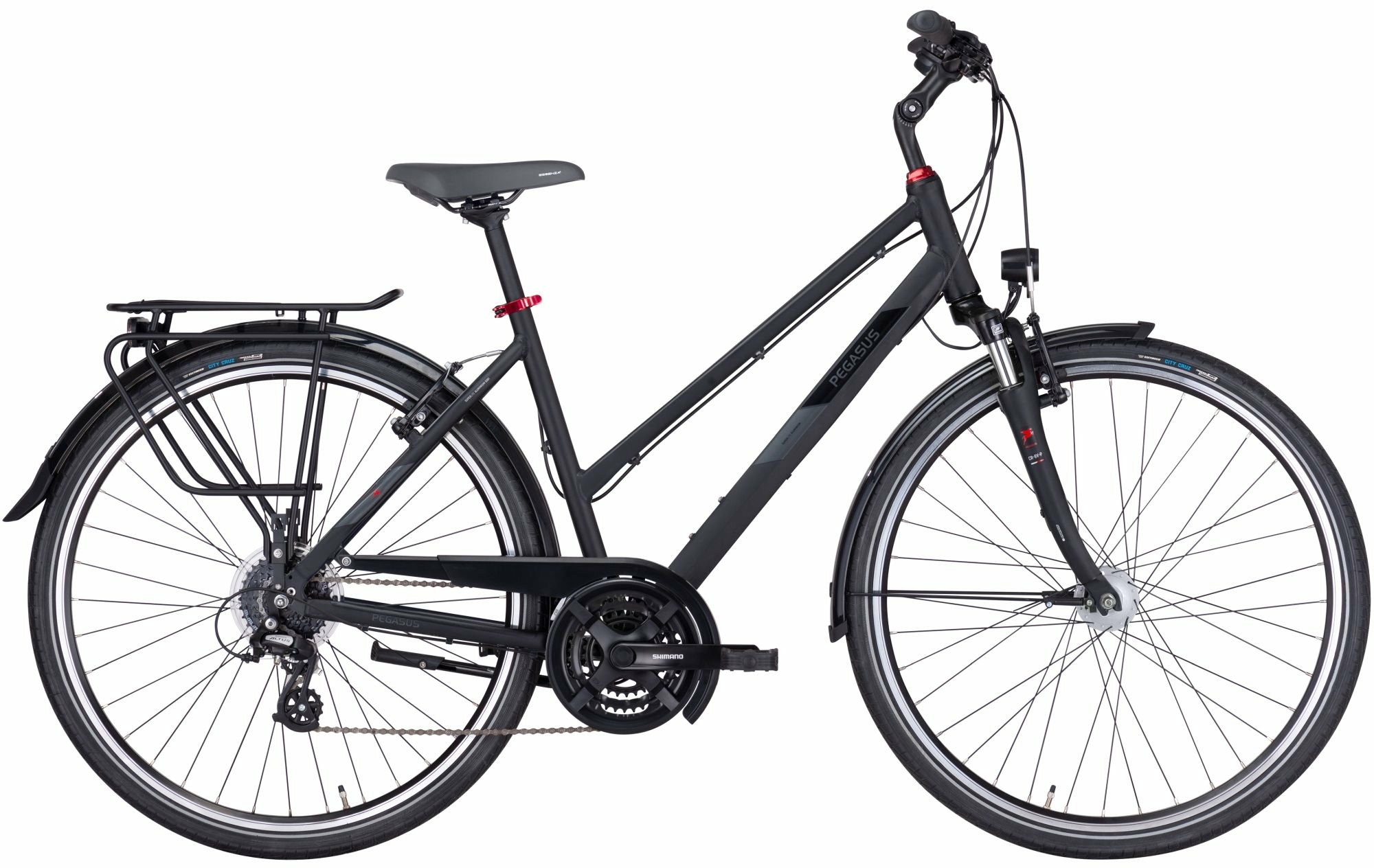 PEGASUS Solero SL 24, cambio a deragliatore a 24 velocità, bici da donna, trapezio, modello 2022/2023, 28 pollici