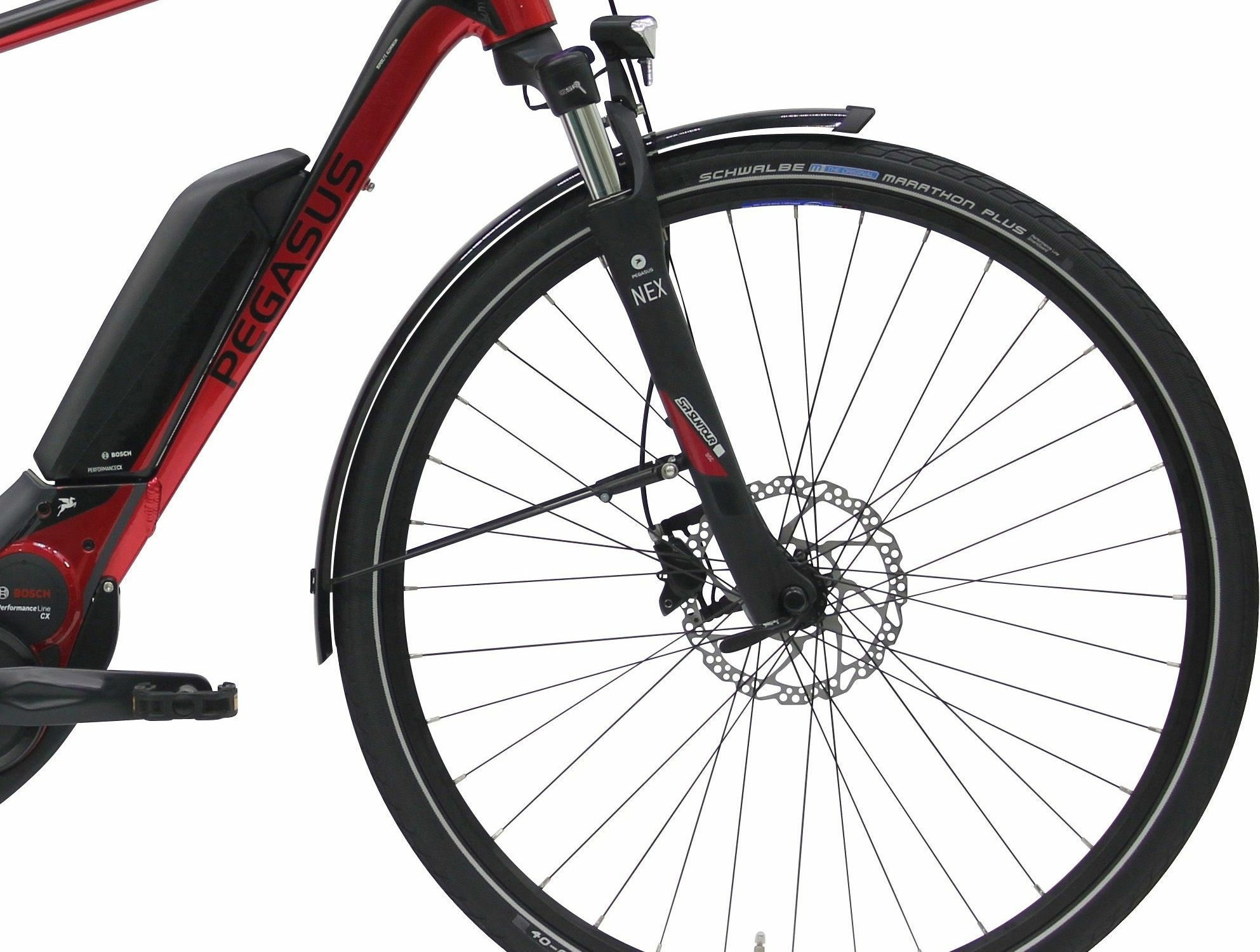 Pegasus Premio E10 Sport (500 Wh), cambio a 10 rapporti, bici da uomo, trekking, modello 2018, 28 pollici