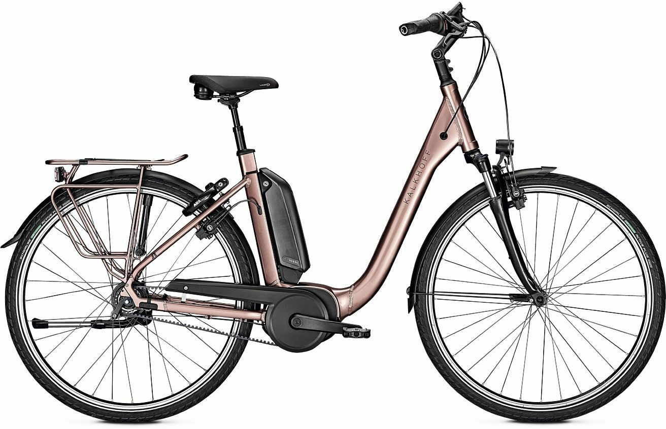 Kalkhoff AGATTU 3.B EXCITE RT (500 Wh), 8 marce, bici da donna, accesso facilitato, modello 2020, 28 pollici