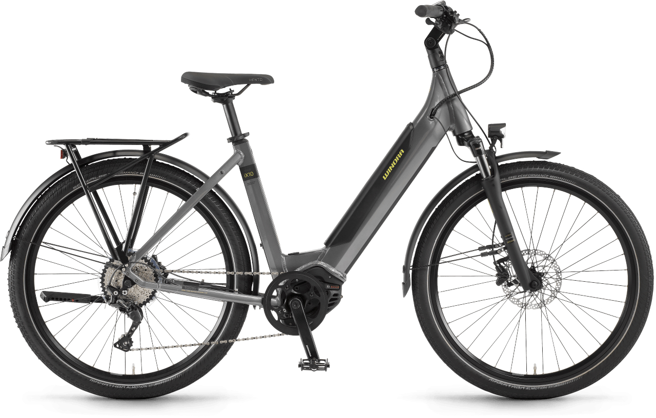 Winora Sinus iX10, deragliatore a 10 velocità, bicicletta da donna, Wave, modello 2022, 27,5 pollici