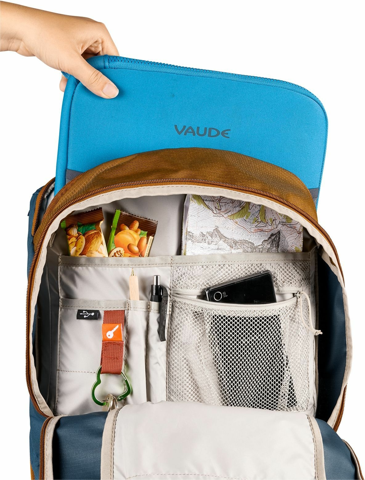 VAUDE Borsa laterale e zaino 2in1 Cycle 20 II