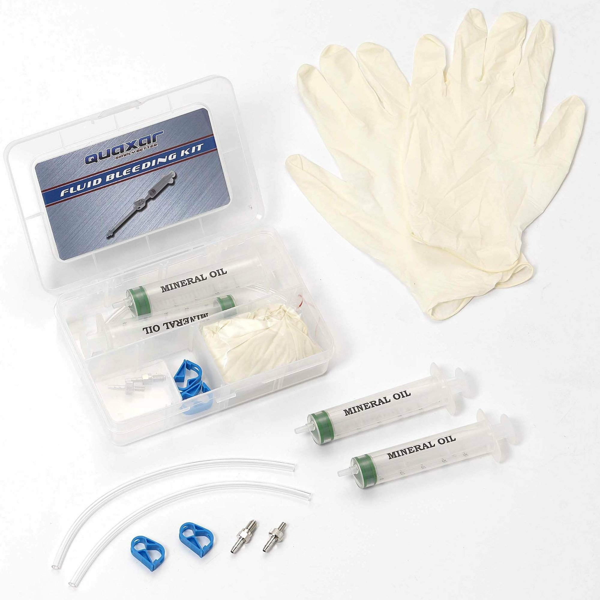 Fasi spurgo kit f. Hydraul. Freno a disco Tektro Valigetta per strumenti di spurgo