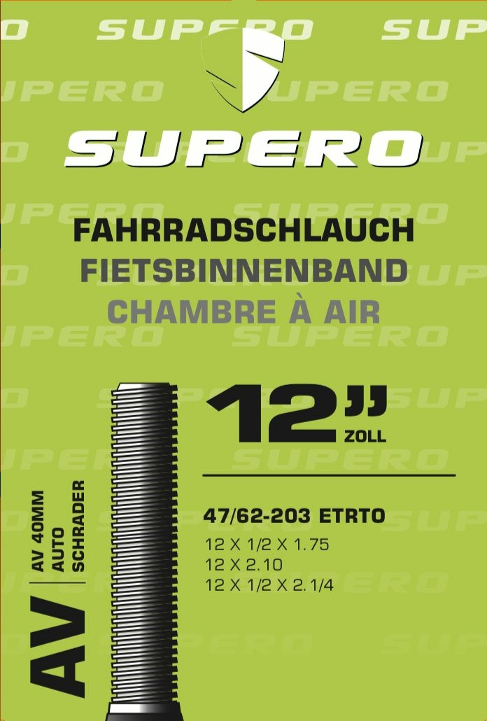 Camera d'aria Supero 12 "Schrader 47 / 62-203