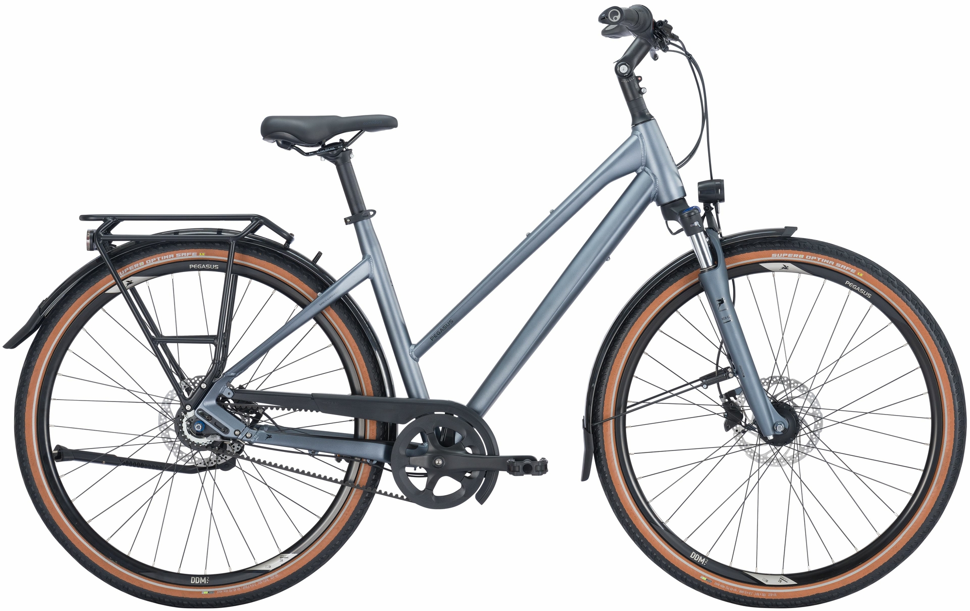 Pegasus Premio SL Belt 8, 8-speed hub gear, women's bike, trapeze, model 2024, 28 inches