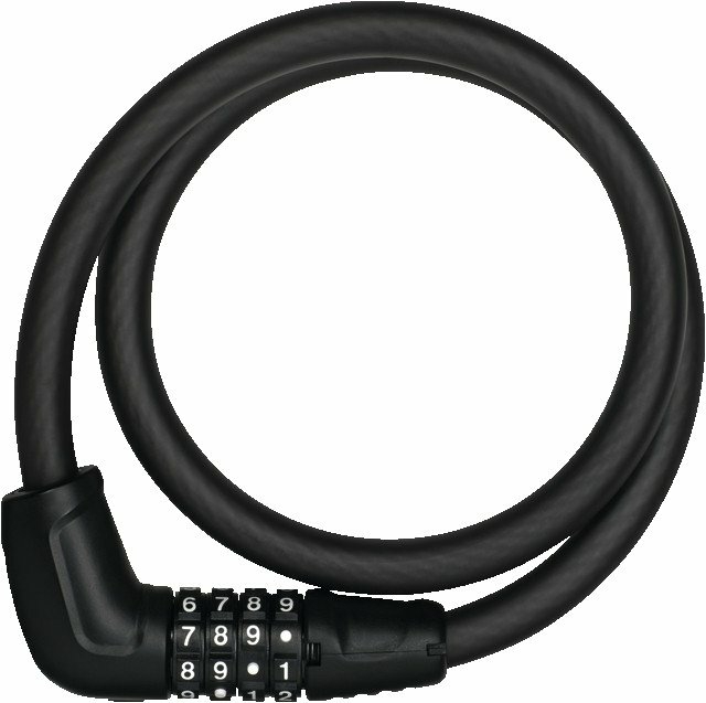 Lucchetto con cavo a spirale Abus safe 6512C / 180 / 12BK
