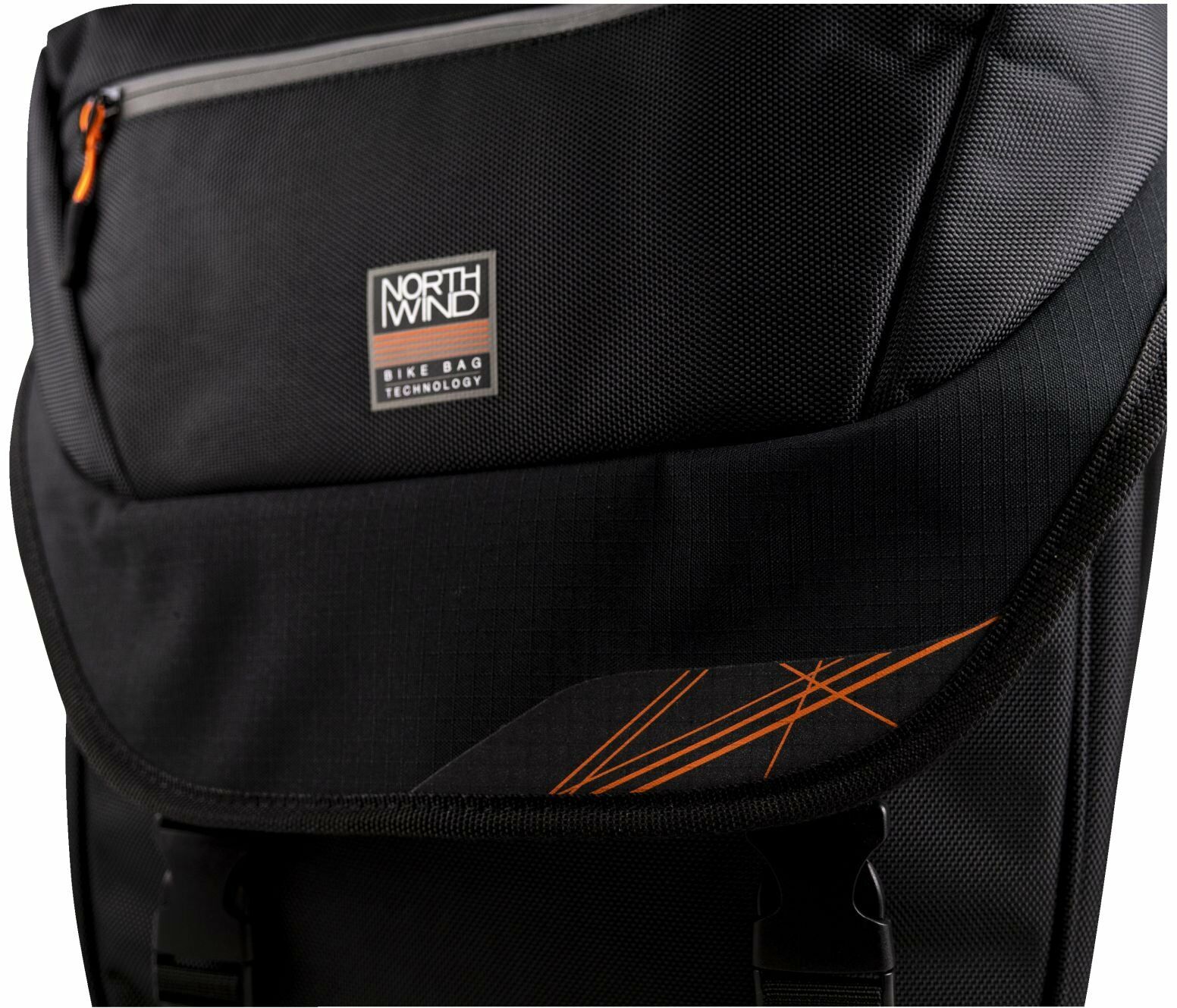 Northwind Carrier Bag Single Pannier Classic (nero / arancione)