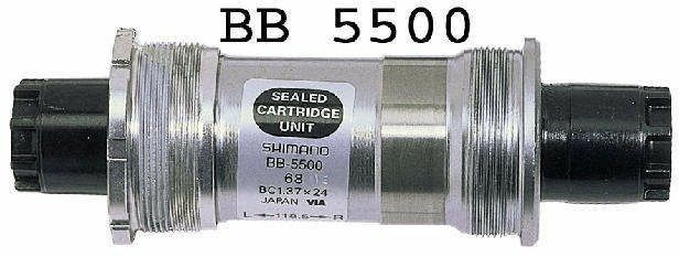 Movimento centrale Shimano 5500/105 BSA 118,5 mm Octalink