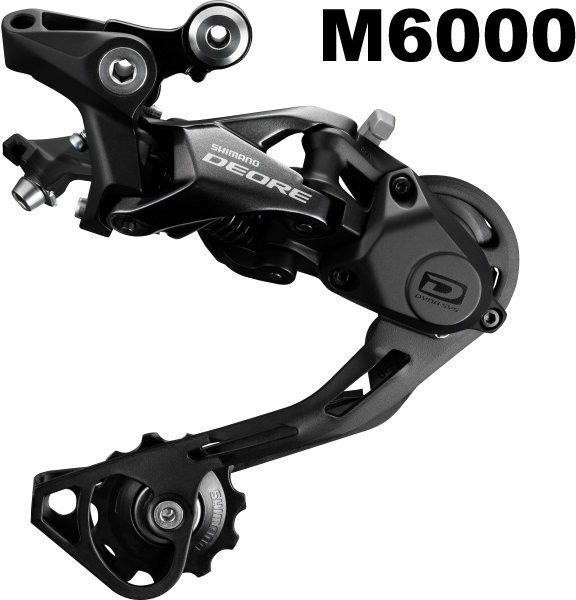 Cambio posteriore Shimano 10 velocità RD-M6000-GS Deore