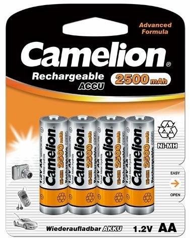 Batteria Camelion Mignon Ni-Mh 2500MAH 4 pezzi