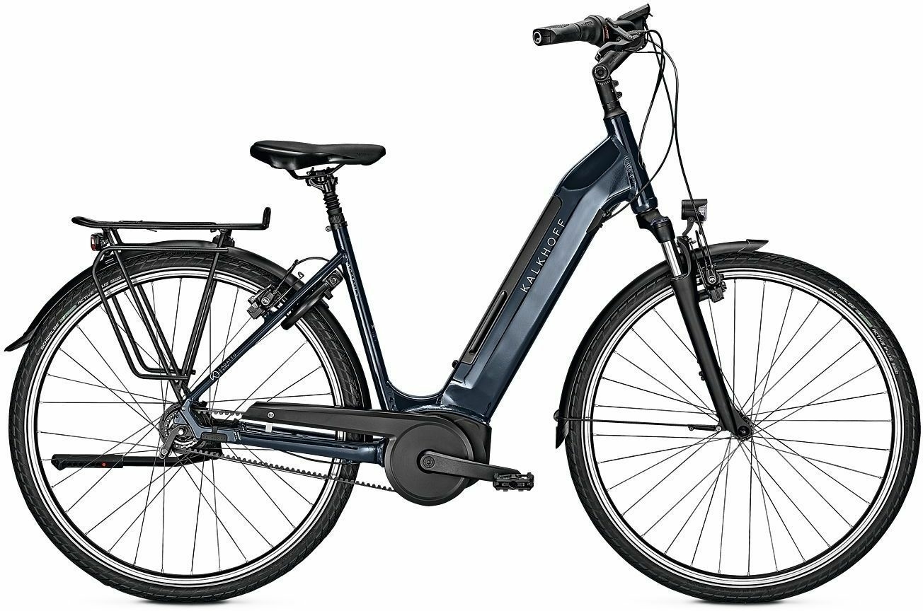 Kalkhoff AGATTU 3.B EXCITE F (500 Wh), cambio al mozzo a 8 velocità, bici da donna, Wave, modello 2021, 28 pollici