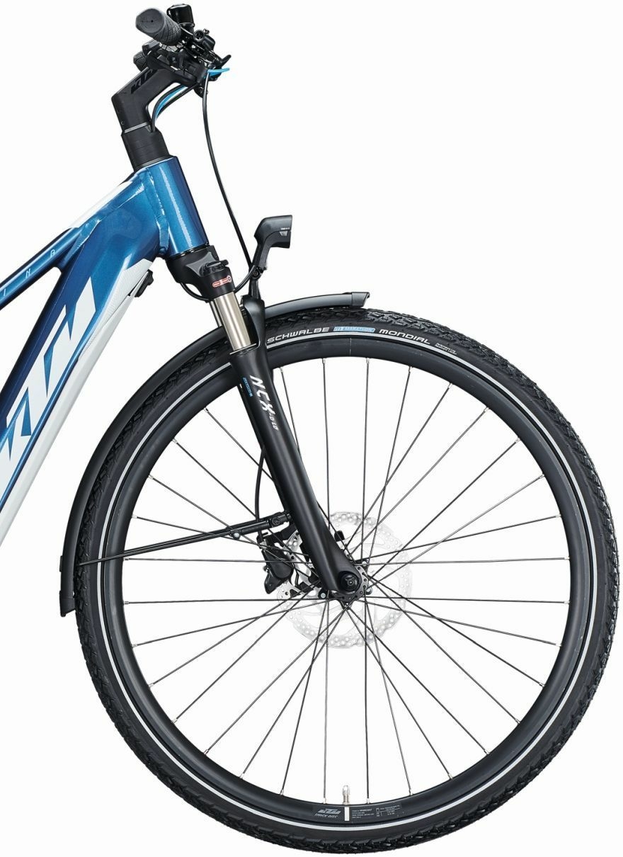 KTM MACINA SPORT P510 (500 Wh), deragliatore 10 velocità, bici da donna, trapezio, modello 2021, 28 pollici