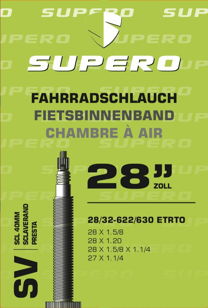 Camera d'aria Supero 28 "Scl.40 28 / 32-622 / 630