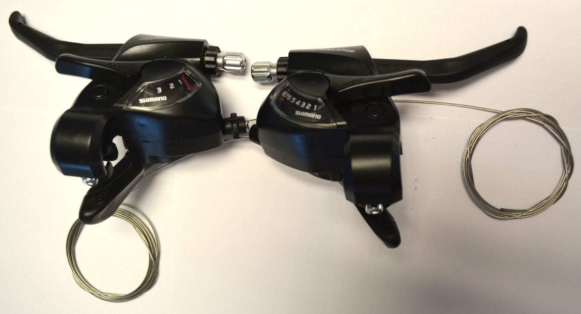Leva cambio / freno Shimano TX 800 Tourney 3/8 velocità nera