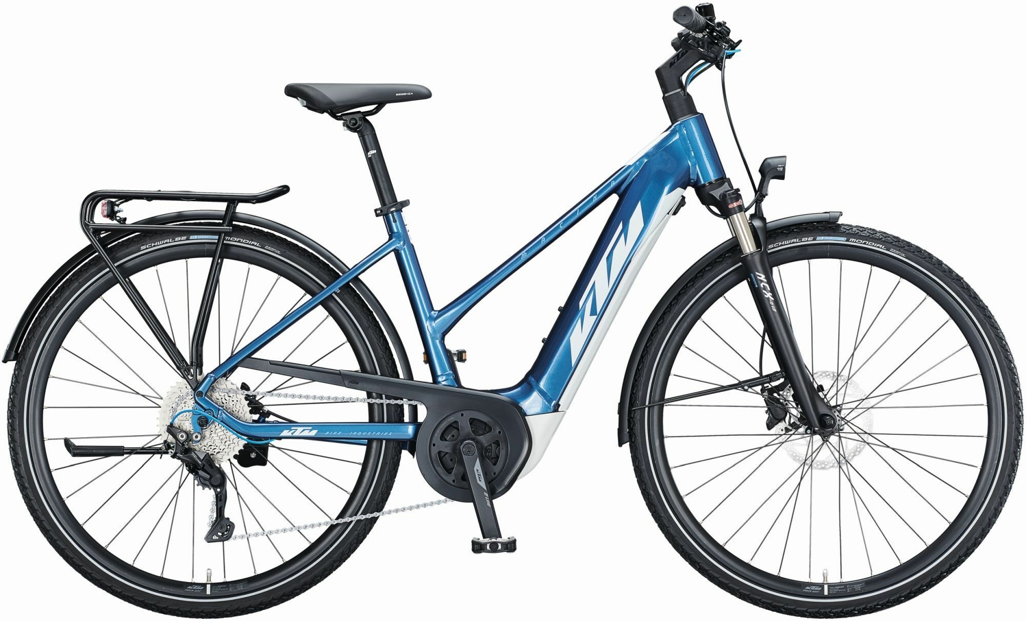 KTM MACINA SPORT P510 (500 Wh), deragliatore 10 velocità, bici da donna, trapezio, modello 2021, 28 pollici