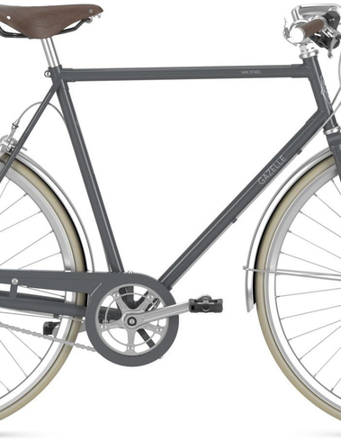Gazelle VAN STAEL V7, cambio al mozzo a 7 marce con ruota libera, bici da uomo, diamante, modello 2024, 28 pollici