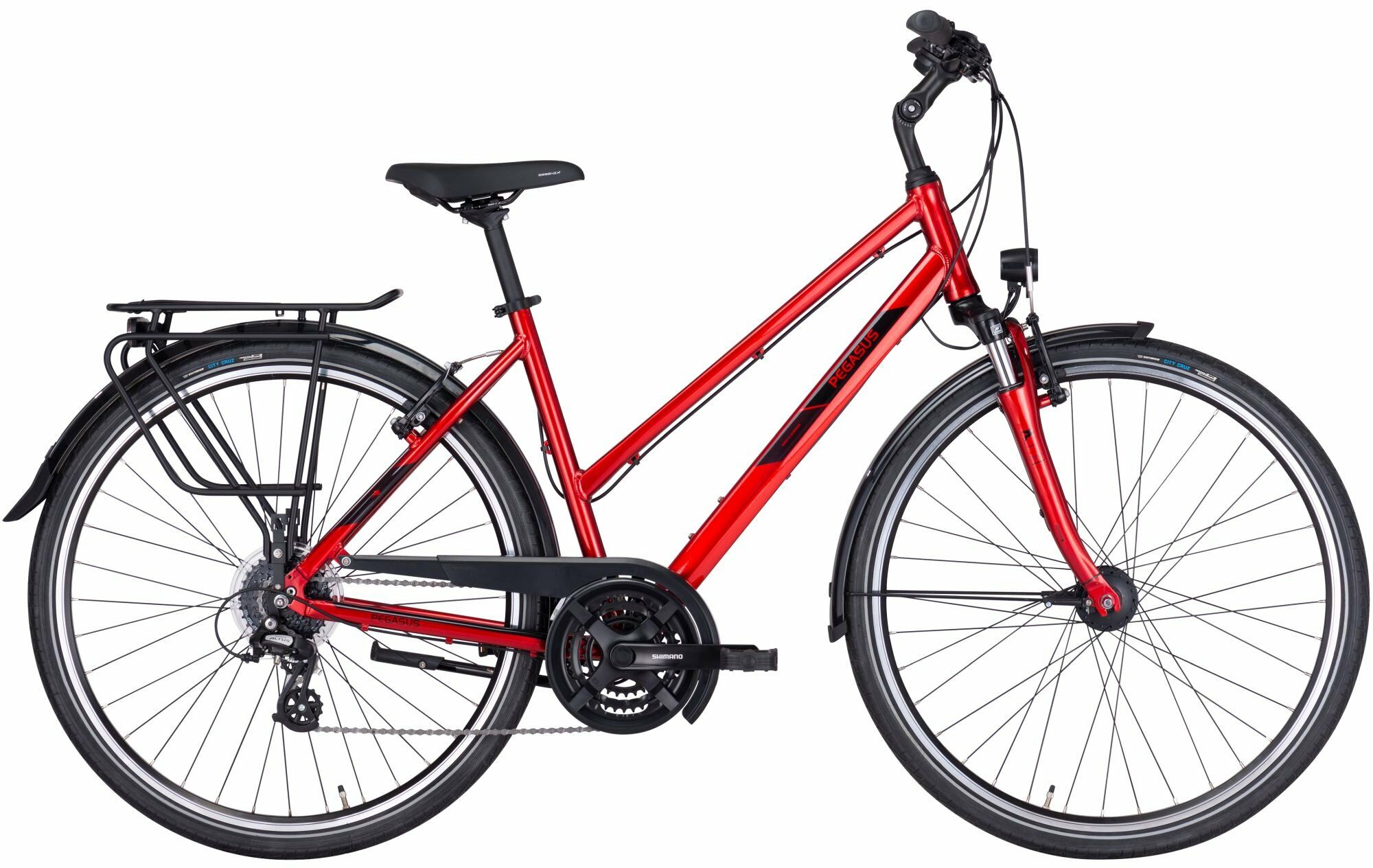 PEGASUS Solero SL 24, 24-speed derailleur gear, women's bike, trapeze, model 2022/2023, 28 inches
