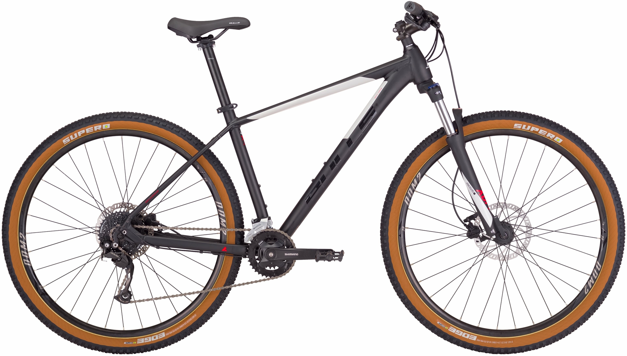 BULLS Bushtail 27.5, cambio a deragliatore a 18 velocità, bici da uomo, diamante, modello 2022/2023, 27,5 pollici