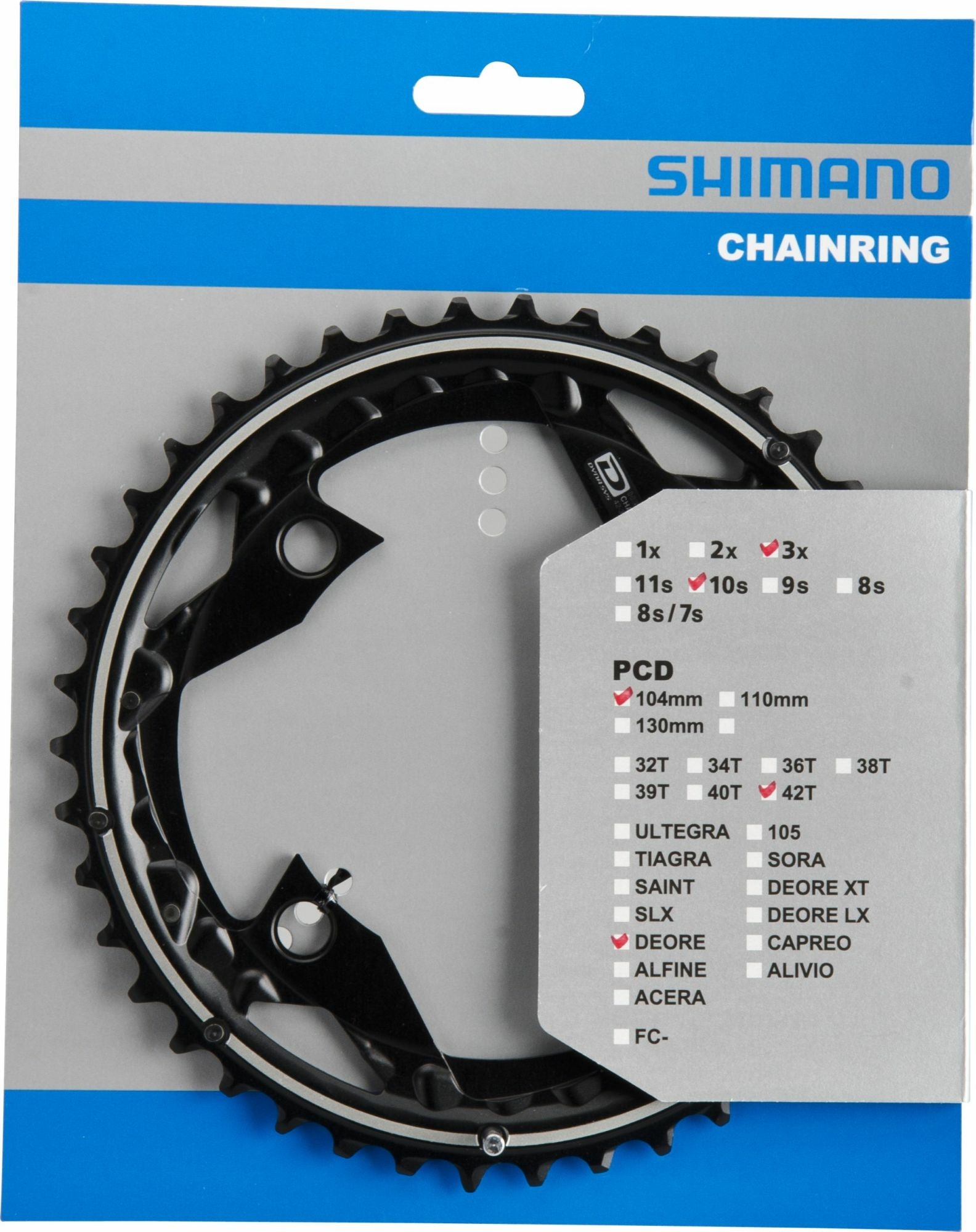 Corona Shimano Deore 42 denti