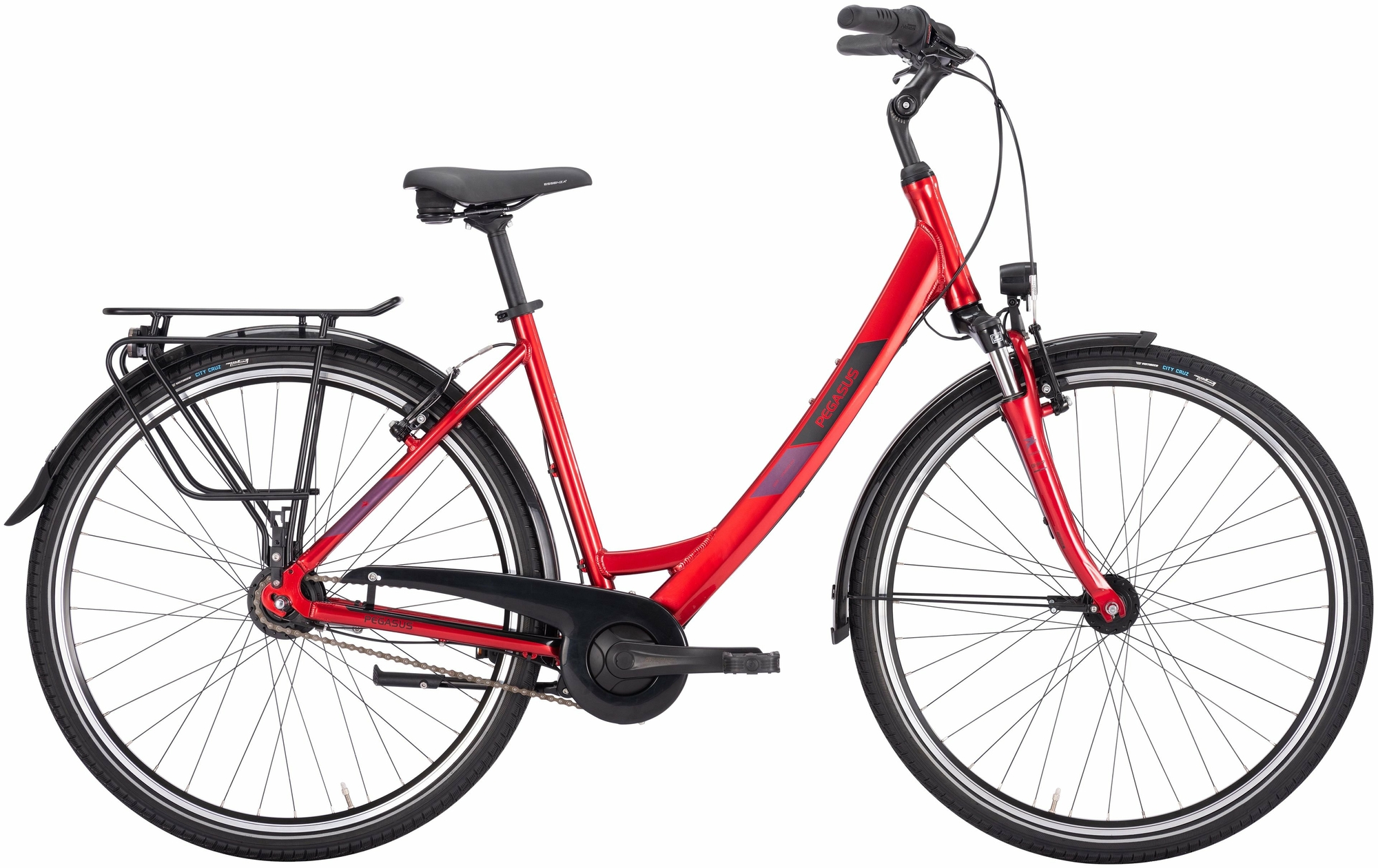 Pegasus Solero SL 7, cambio al mozzo a 7 marce, bici da donna, Wave, modello 2024, 28 pollici