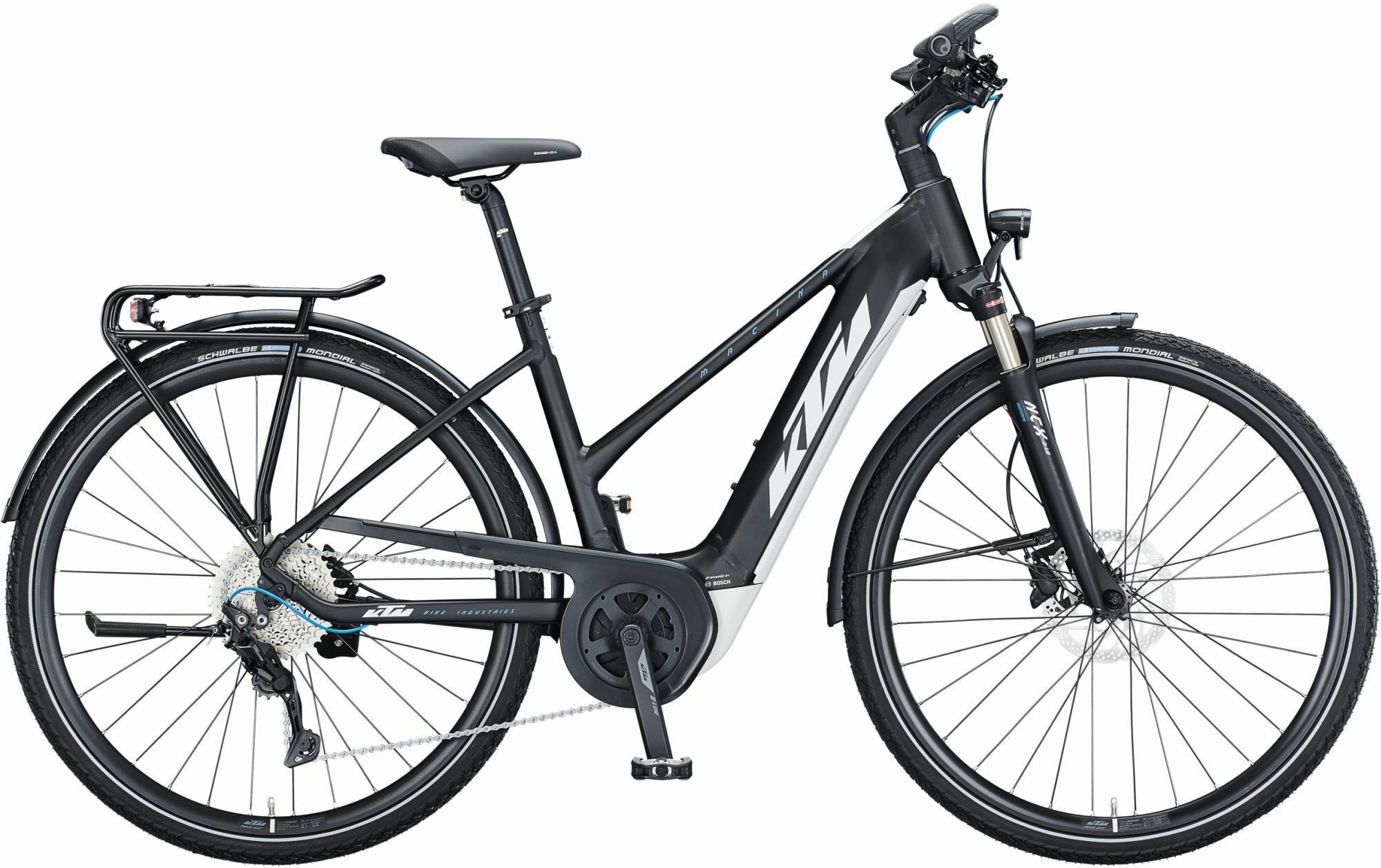 KTM MACINA SPORT P610 (625 Wh), deragliatore 10 velocità, bici da donna, trapezio, modello 2021, 28 pollici