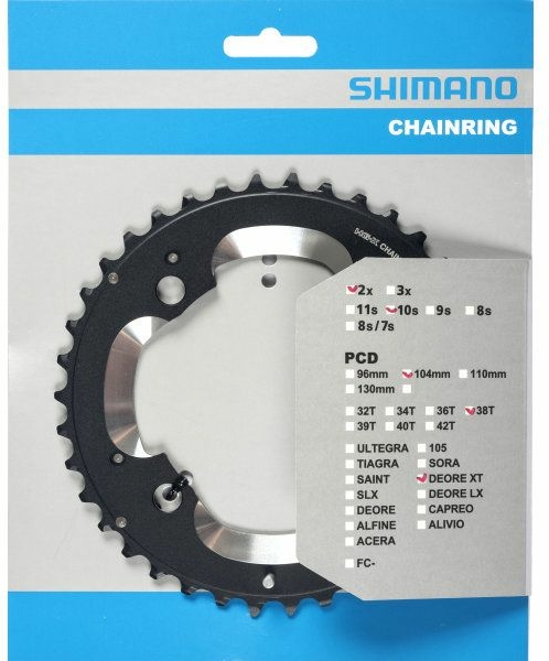 Shimano corona M785 Deore XT 10/104 38T
