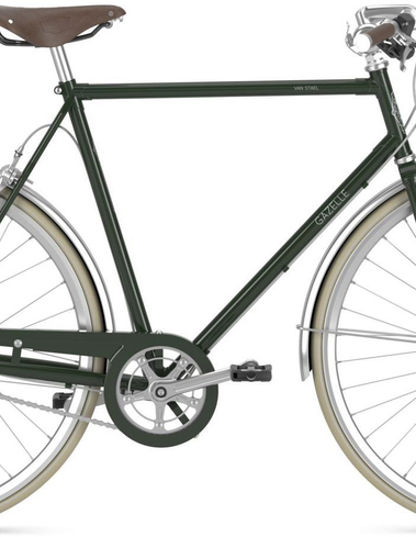 Gazelle VAN STAEL V7, 7-speed hub gear with freewheel, men's bike, diamond, model 2024, 28 inches