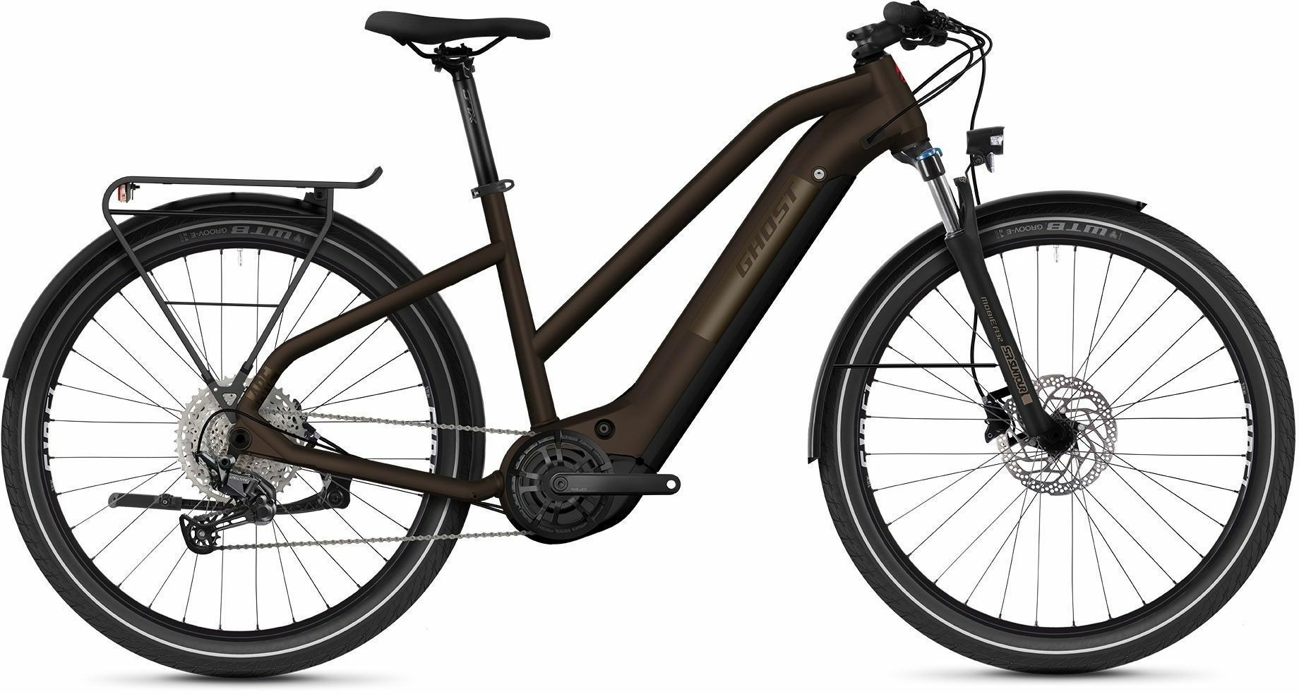GHOST E-Square Trekking Advanced, cambio a 11 velocità, bici da donna, trapezio, modello 2021, 27,5 pollici
