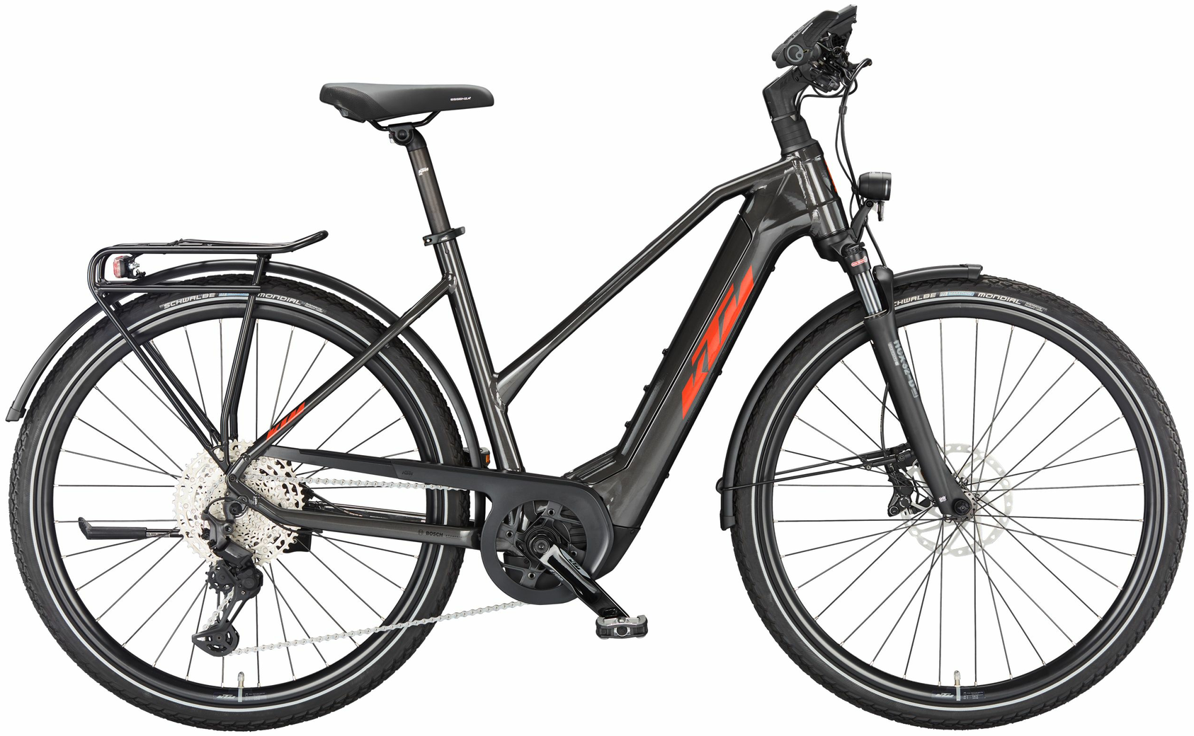 KTM MACINA SPORT 720 (750 Wh), 11-speed derailleur gear, women's bike, trapeze, model 2024, 28 inches