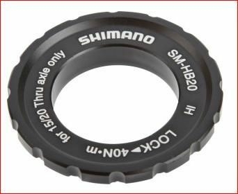 Shimano Center-Lock ring for thru-axle 15 / 20mm