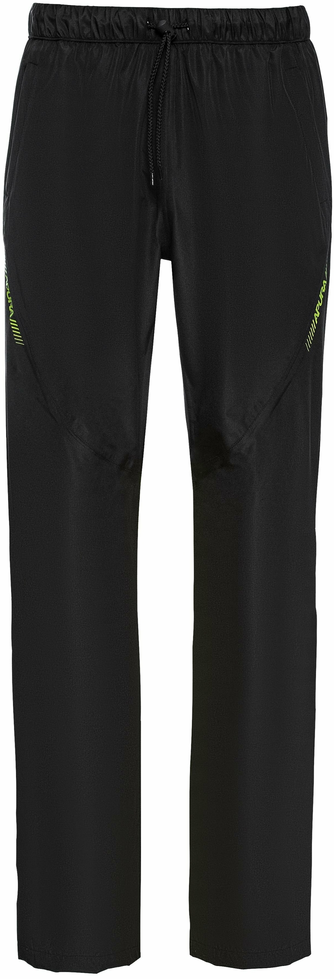 Apura Commuting Plus Pantaloni antipioggia da uomo, XXL, nero / giallo  neon