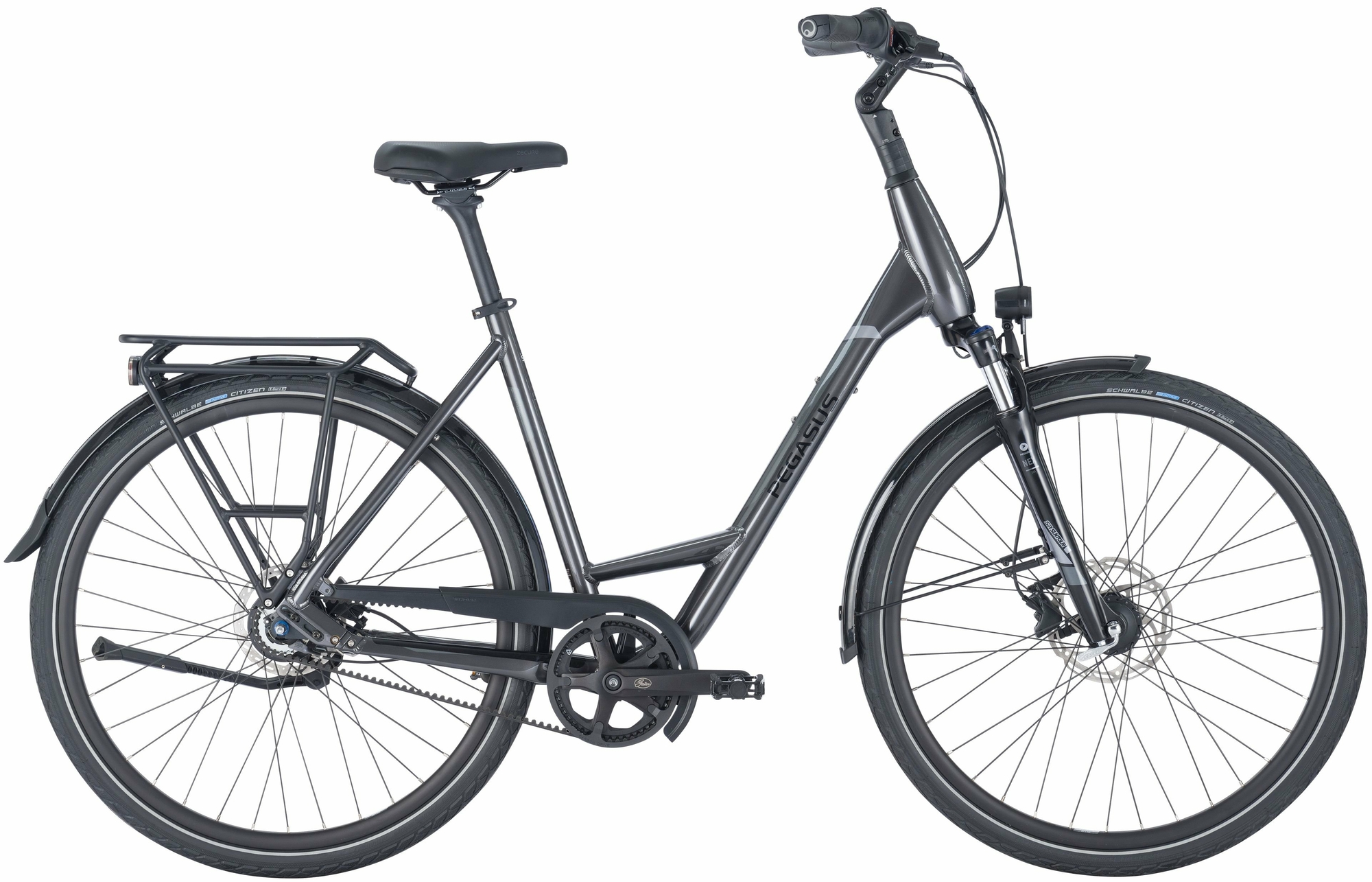 Pegasus Strong SL 8 Belt, 8-speed hub gear, women's bicycle, Deep, model 2024, 28 inches