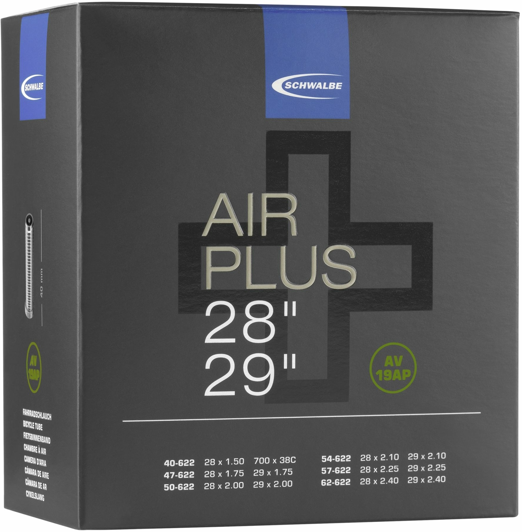Camera d'aria Schwalbe n. 19 Air Plus (40-62-622)