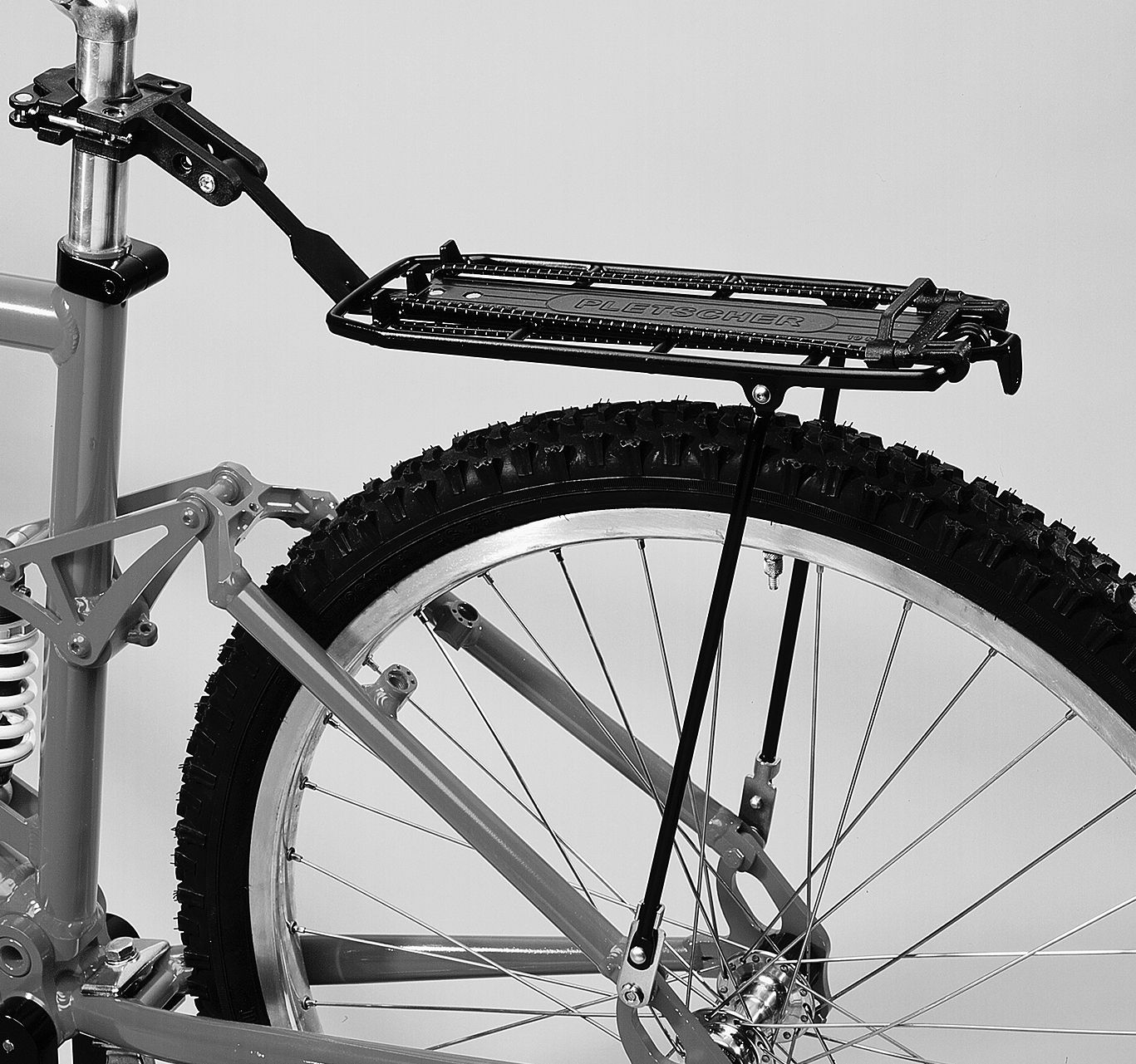 Pletscher Quick Rack Suspension, 26 pollici, nero