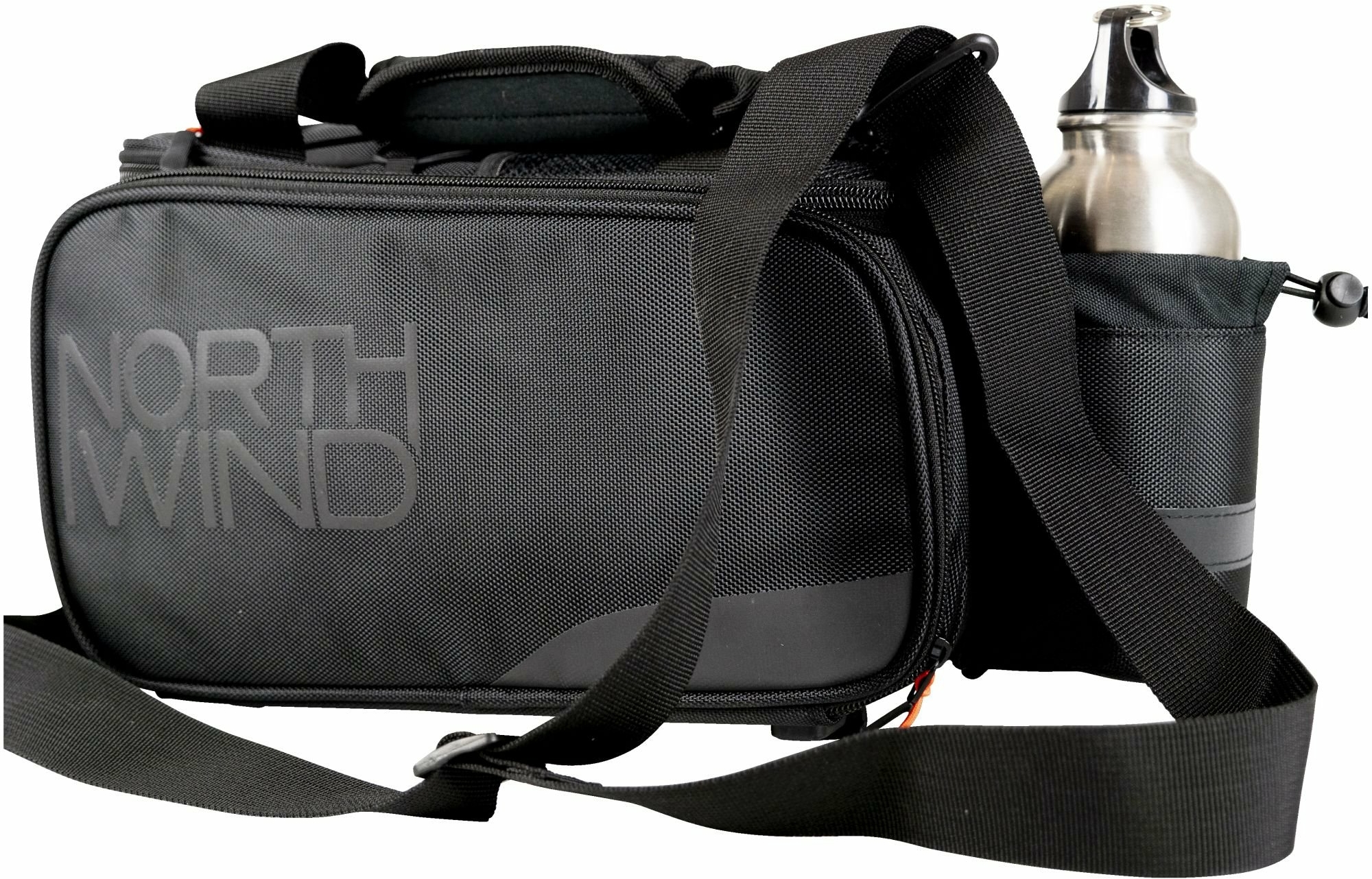 Northwind pannier bag Smartbag Touring i-Rack II (black / orange)