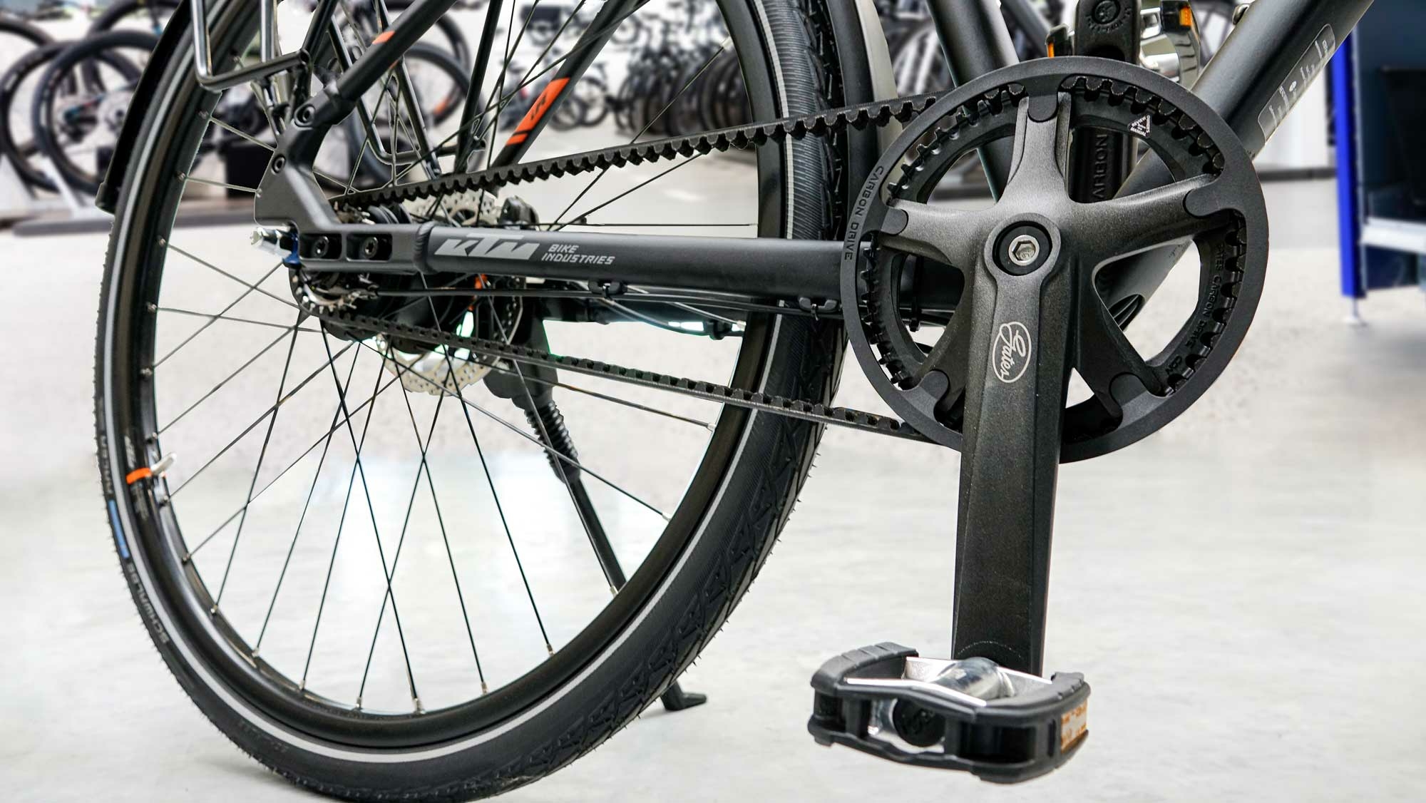 KTM LIFE 8 BELT, cambio al mozzo 8 marce, bici da donna, trapezio, modello 2020, 28 pollici