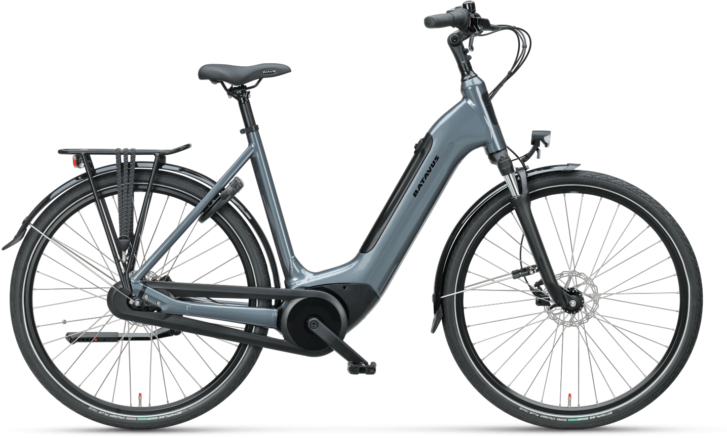 Batavus Altura E-go® Power Plus (500 Wh), cambio al mozzo a 8 velocità, bicicletta da donna, Wave, modello 2023, 28 pollici