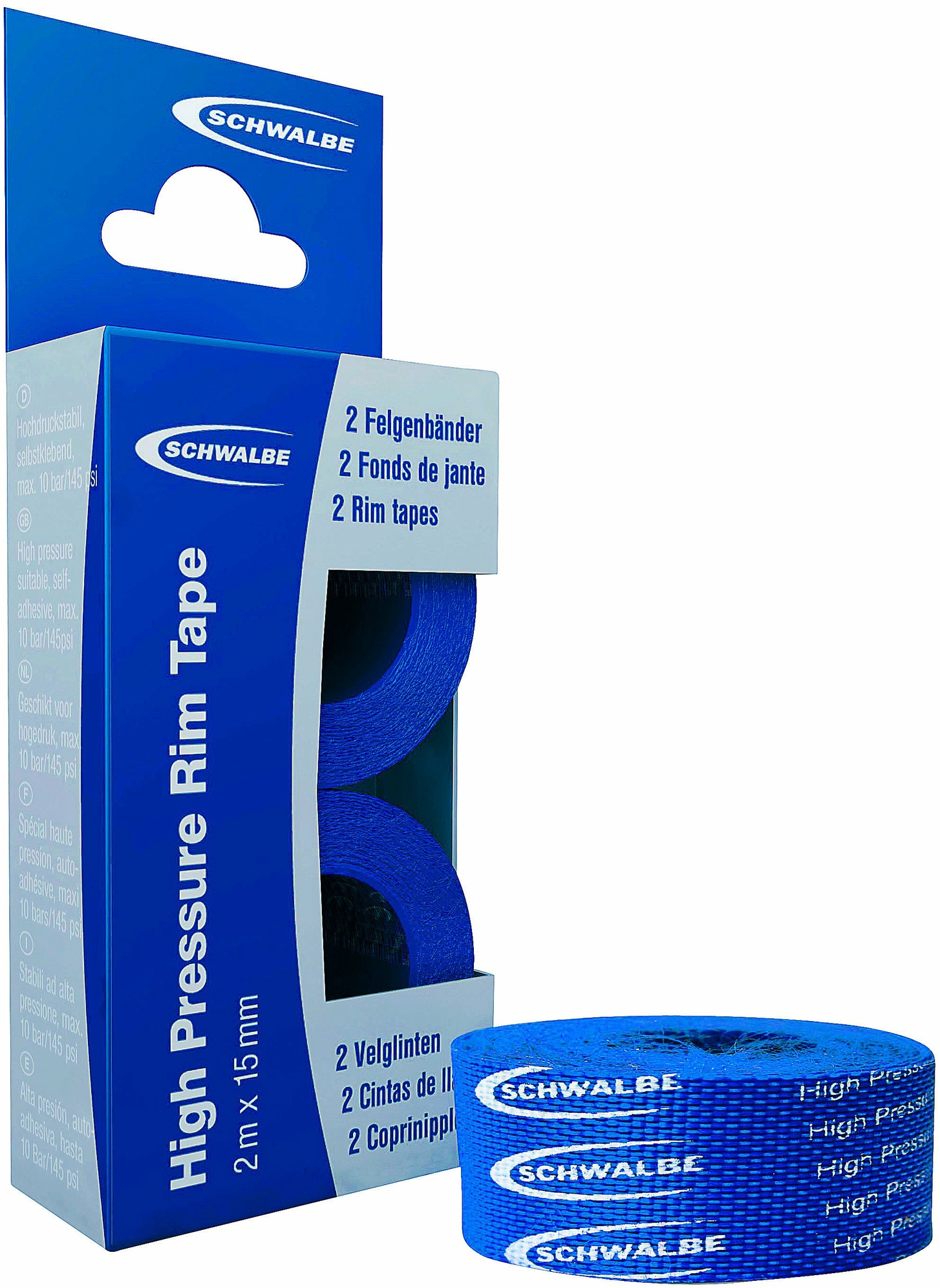 Nastro per cerchioni Schwalbe Nastro in tessuto HP (15 mm x 2 mPaar)