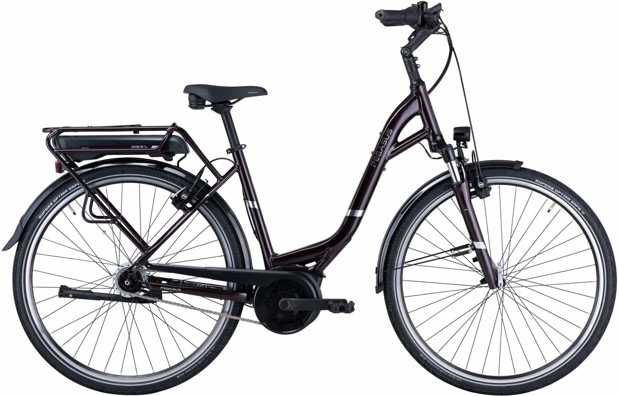 Pegasus Solero E8F Plus (400 Wh), cambio al mozzo a 8 velocità, bici da donna, Wave, modello 2021, 28 pollici