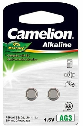 Pila a bottone Camelion 0% HG AG3 / LR41 2-er