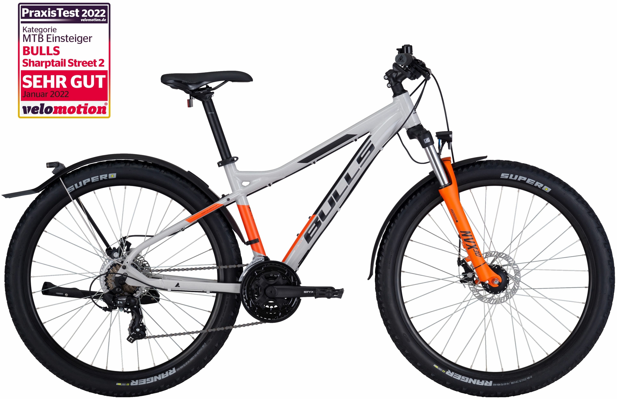 BULLS Sharptail Street 2 29, 21-speed derailleur gear, men's bike, diamond, model 2022/2023, 29 inches