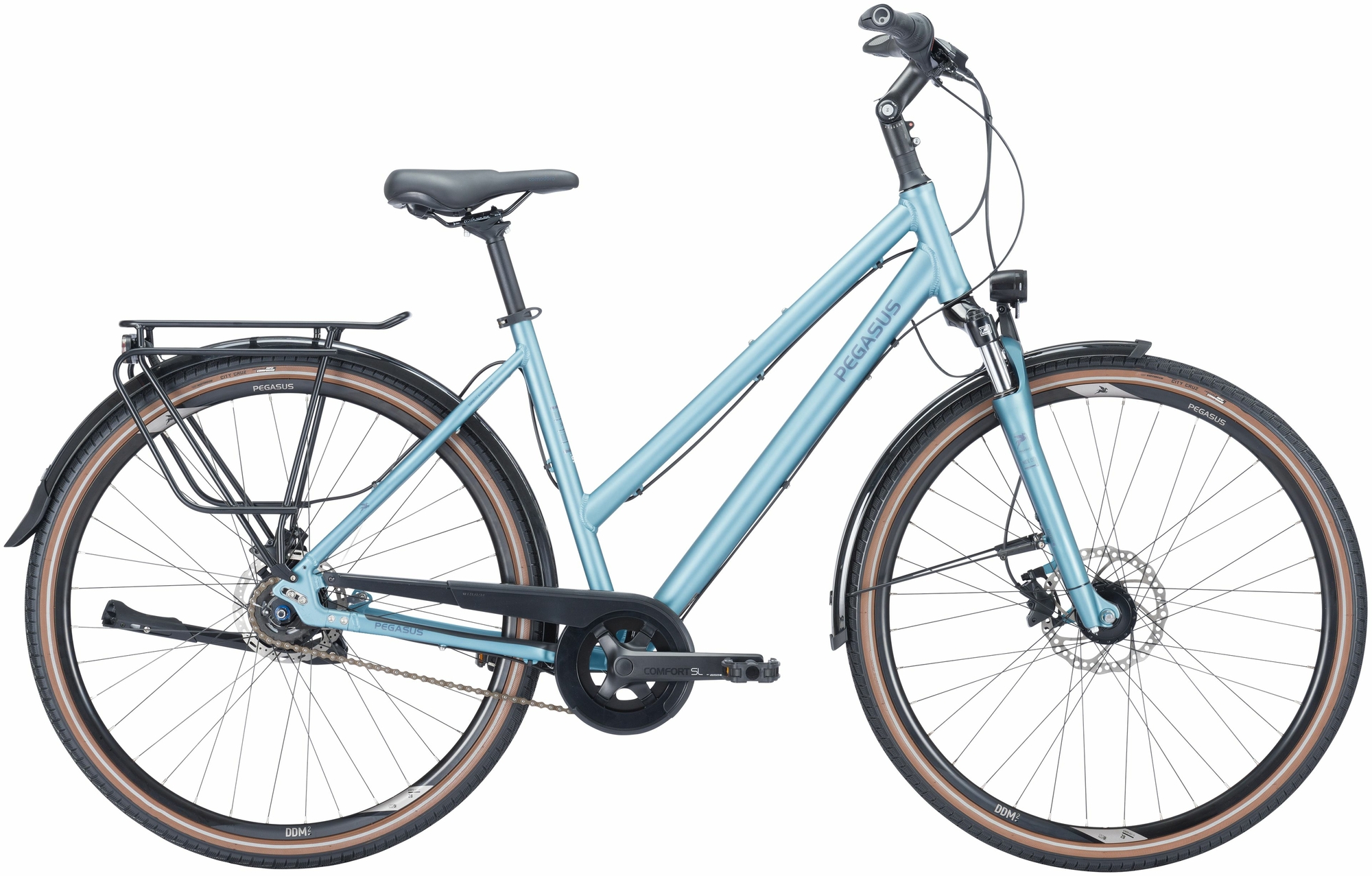 Pegasus Savona SL Disc 8, 8-speed hub gear, women's bike, trapeze, model 2024, 28 inches