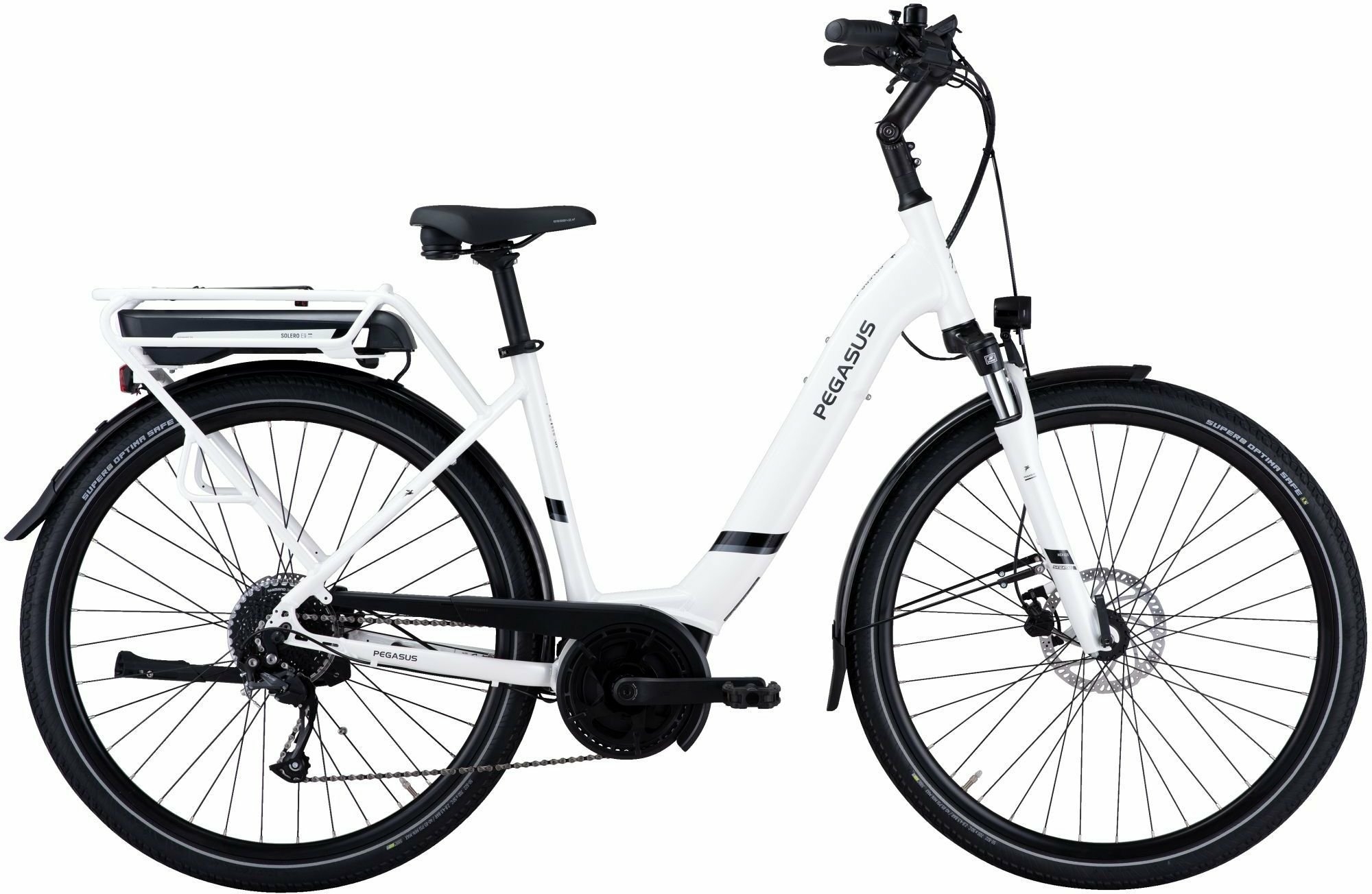 Pegasus Solero E9 Lite (500 Wh), cambio a 9 marce, bici da donna, Wave, modello 2021, 28 pollici