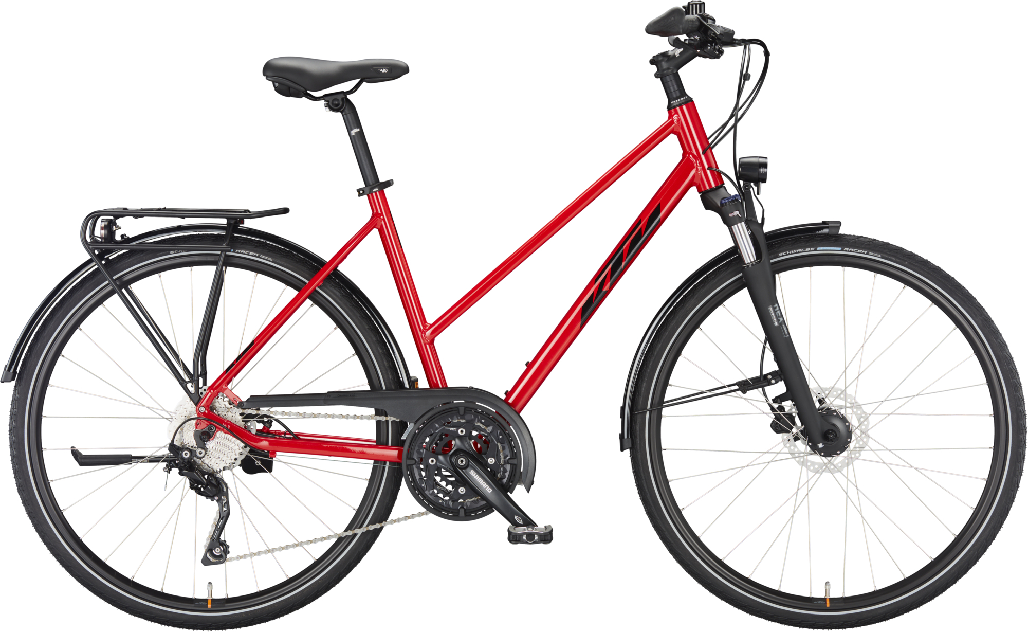 KTM VENETO DISC, 30-speed derailleur gear, women's bike, trapeze, model 2024, 28 inches