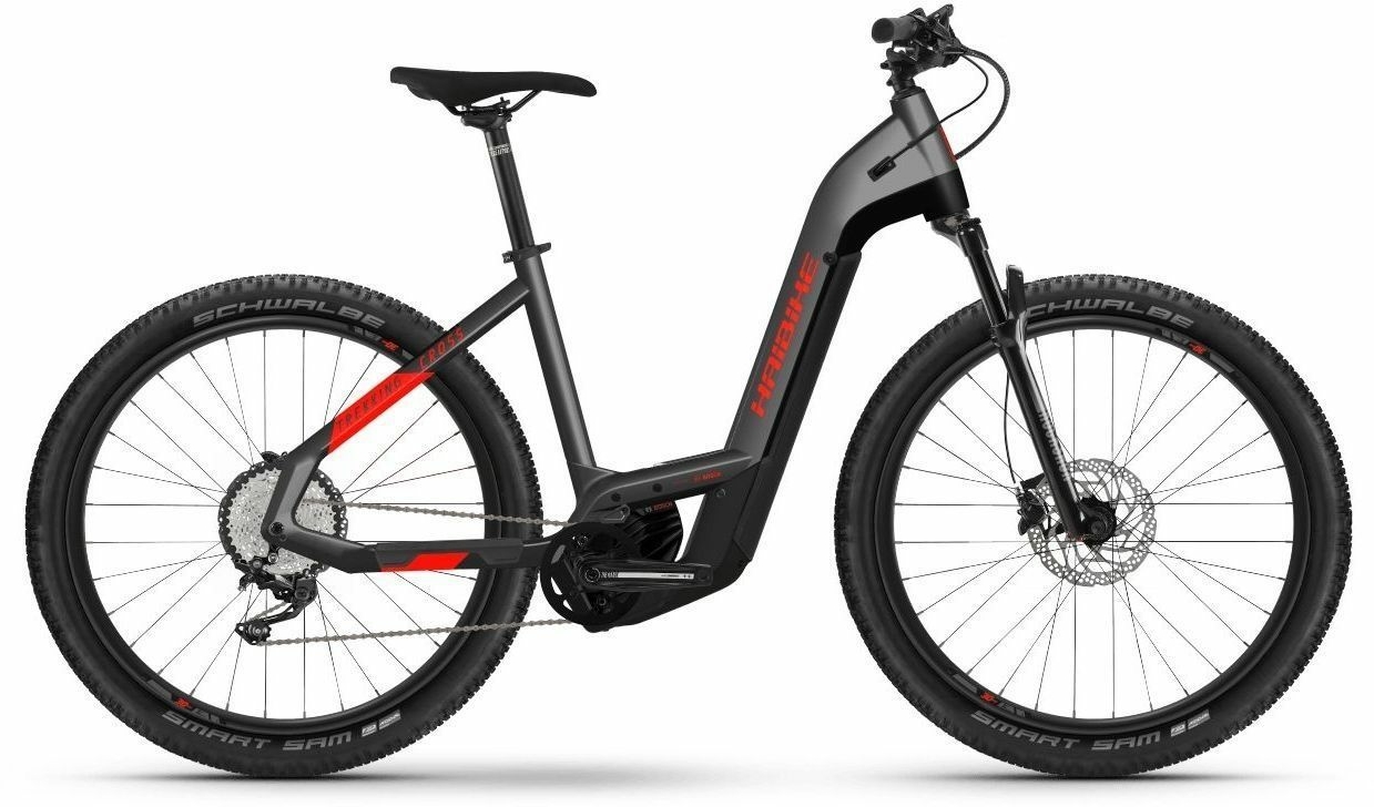 HAIBIKE Trekking Cross 9, cambio a 11 marce, bici da donna, accesso facilitato, modello 2021, 27,5 pollici